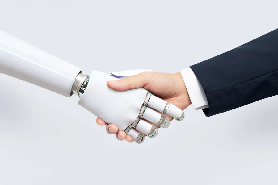 Der Roboter, der neben Ihnen arbeitet